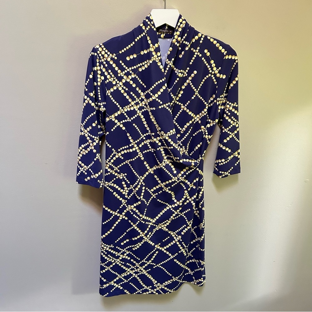 J McLaughlin ~Panama Signature Catalina Cloth 3/4 Sleeve Dress in size Medium